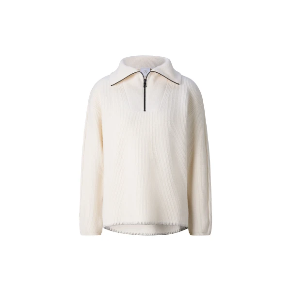 Bogner Larissa Virgin Wool Turtleneck Jumper in Off White | Turtlenecks | Coveti