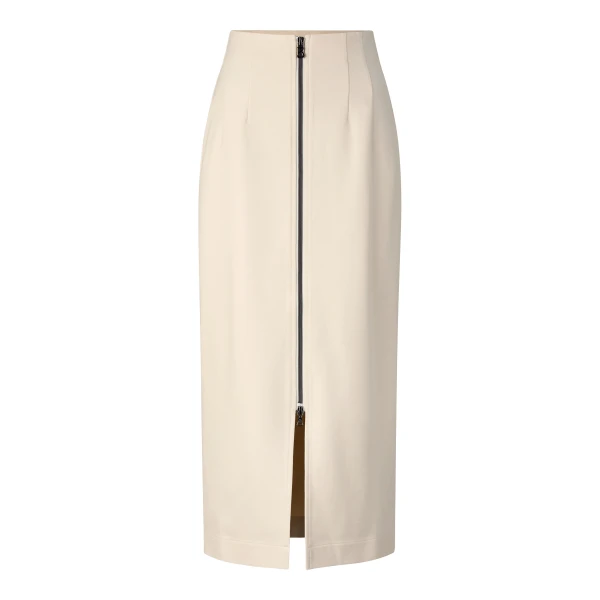 Bogner Lea Jersey Skirt in Cream | Midi Skirts | Coveti