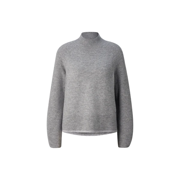 Bogner Lena Virgin Wool Jumper in Grey | Sweaters | Coveti