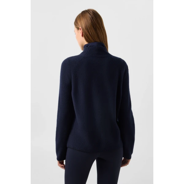 Bogner Lena Virgin Wool Jumper in Navy, view 4 | Sweaters | Coveti