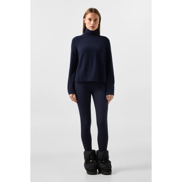 Bogner Lena Virgin Wool Jumper in Navy, view 5 | Sweaters | Coveti