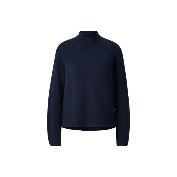 Bogner Lena Virgin Wool Jumper in Navy | Sweaters | Coveti