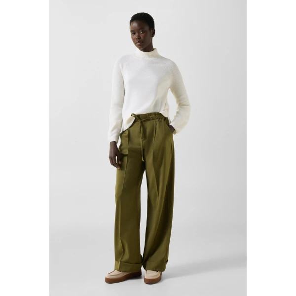 Bogner Lena Virgin Wool Jumper in Off White, view 5 | Sweaters | Coveti