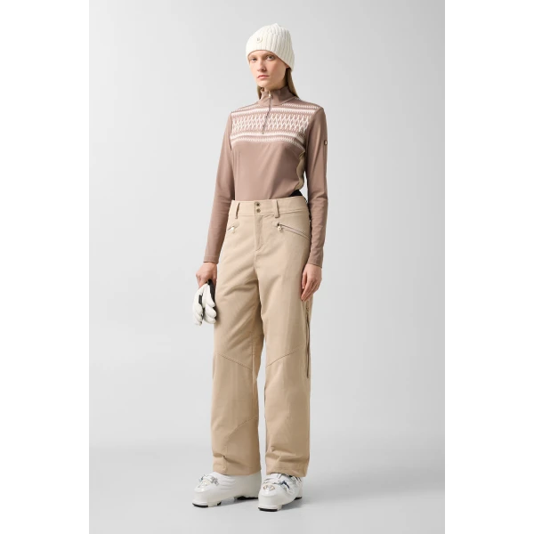 Bogner Lenie Corduroy Ski Trousers in Camel, view 5 | Pants | Coveti