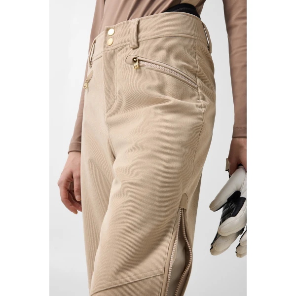 Bogner Lenie Corduroy Ski Trousers in Camel, view 6 | Pants | Coveti