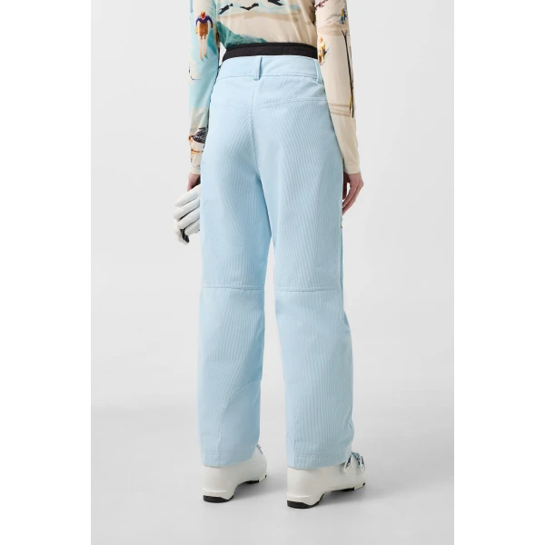 Bogner Lenie Corduroy Ski Trousers in Light Blue, view 4 | Pants | Coveti