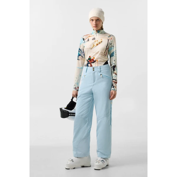 Bogner Lenie Corduroy Ski Trousers in Light Blue, view 5 | Pants | Coveti