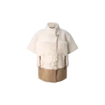 Bogner Lexy Lambskin Jacket in Cream and Brown Bogner Lexy Lambskin Jacket in Cream and Brown | Shearling Jackets | Coveti