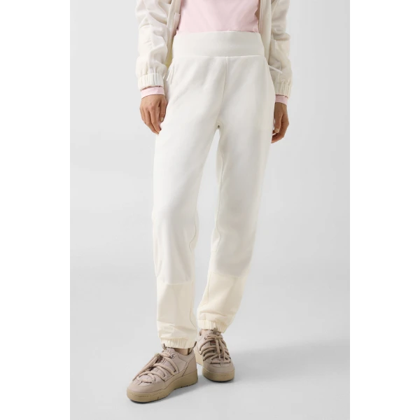 Bogner Lima Fleece Jogging Trousers in Off White, view 3 | Sweatpants | Coveti