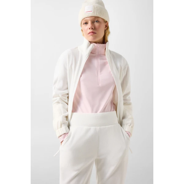 Bogner Lima Fleece Jogging Trousers in Off White, view 6 | Sweatpants | Coveti