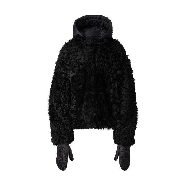 Liz Lambskin Jacket in Black