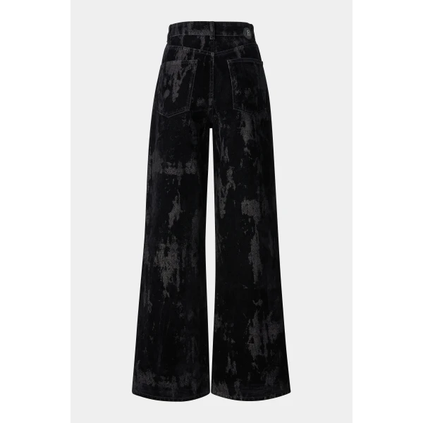 Bogner Lizzy Wide-Fit Jeans in Black, view 2 | Denim | Coveti