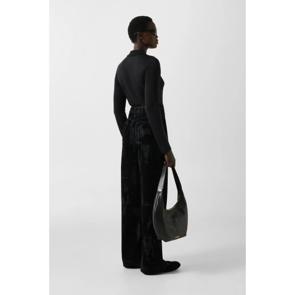 Bogner Lizzy Wide-Fit Jeans in Black, view 4 | Denim | Coveti