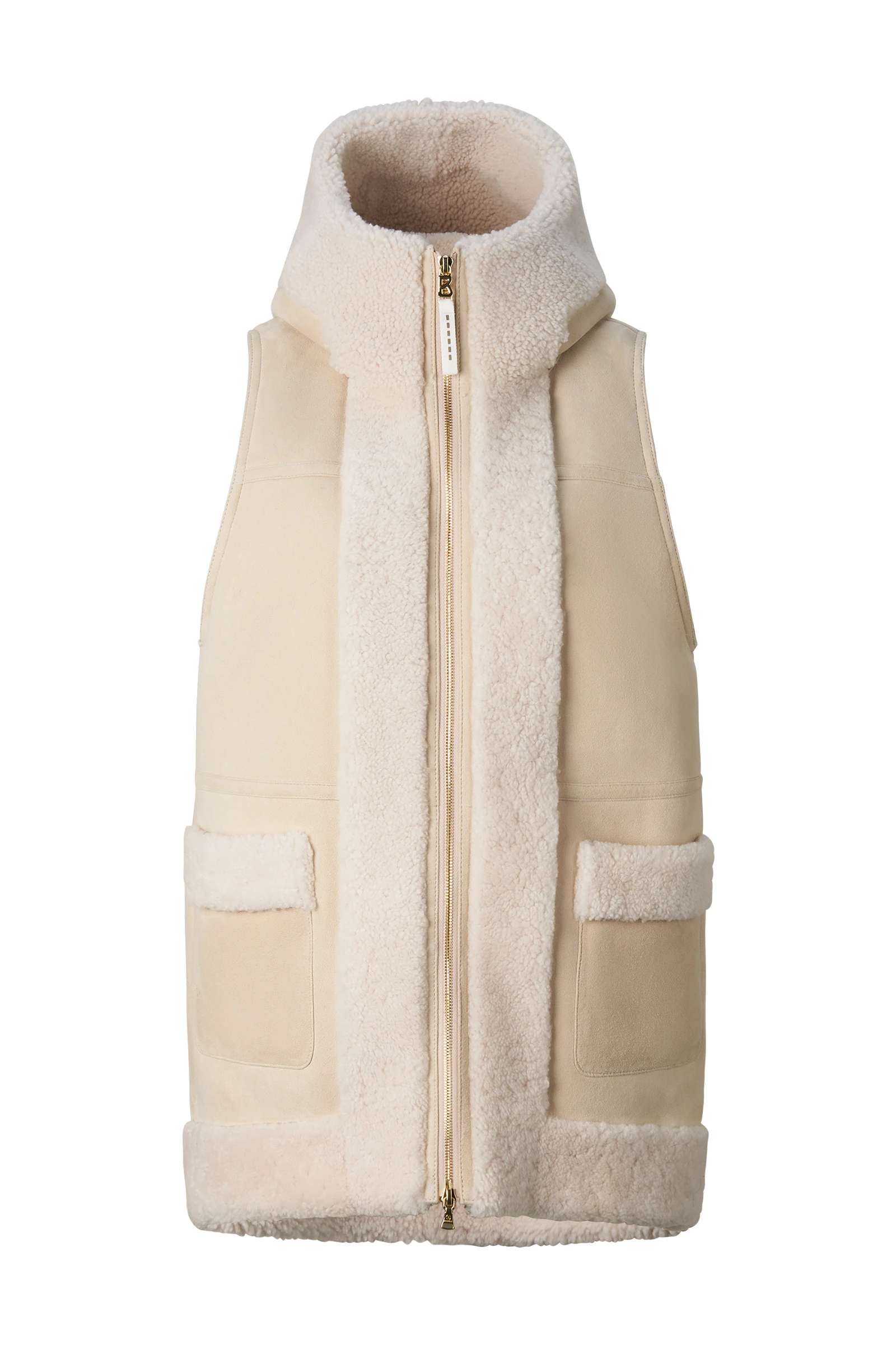 Bogner Lona Lambskin Waistcoat in Camel and Cream Bogner Lona Lambskin Waistcoat in Camel and Cream | Vests | Coveti