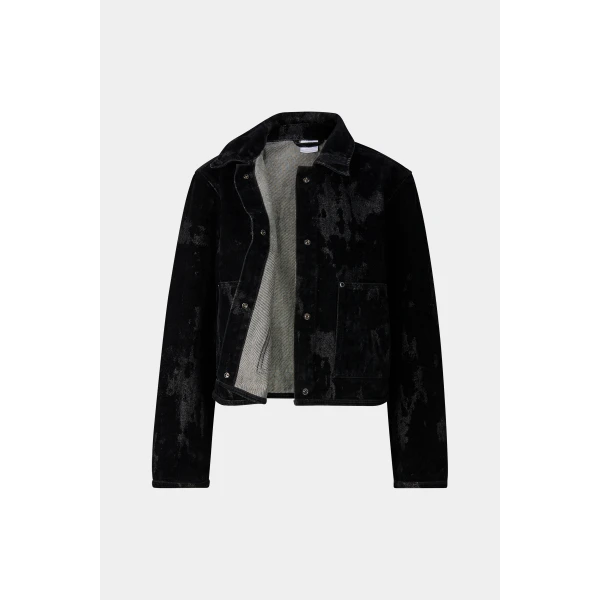Bogner Lore Denim Jacket in Black, view 2 | Denim | Coveti
