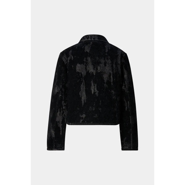 Bogner Lore Denim Jacket in Black, view 3 | Denim | Coveti