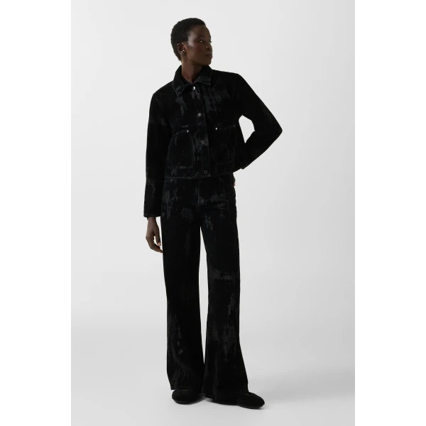 Bogner Lore Denim Jacket in Black, view 6 | Denim | Coveti