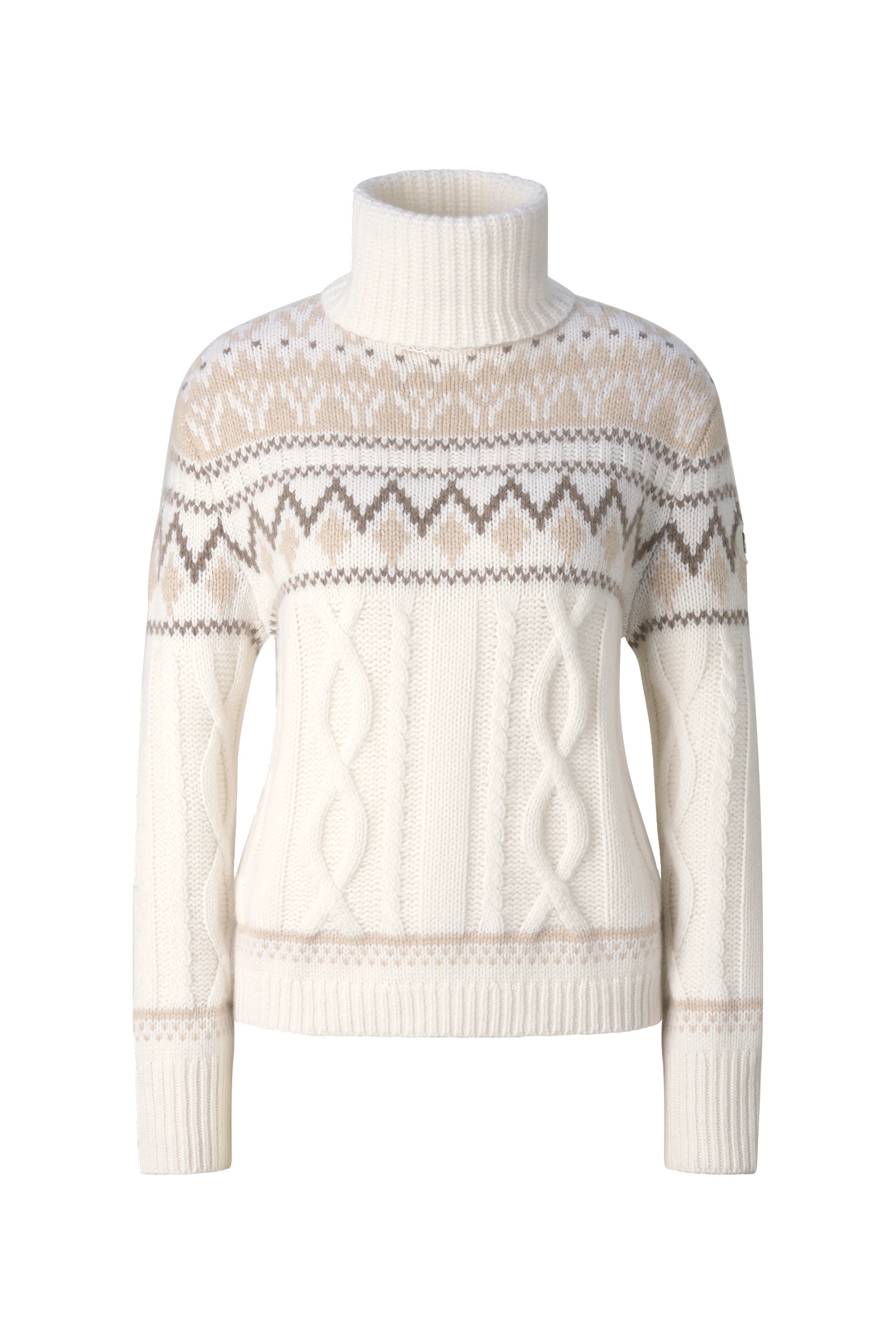 Bogner Lorely Cashmere Jumper in Off White and Beige Bogner Lorely Cashmere Jumper in Off White and Beige | Sweaters | Coveti