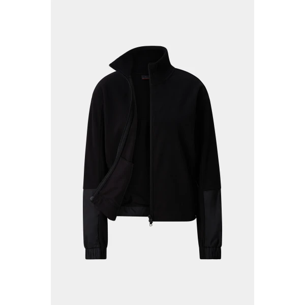 Bogner Lucy Fleece Jacket in Black, view 2 | Jackets | Coveti