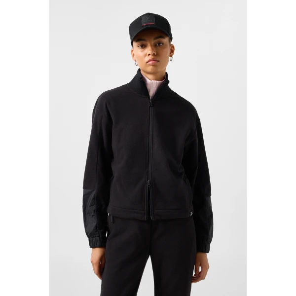 Bogner Lucy Fleece Jacket in Black, view 4 | Jackets | Coveti