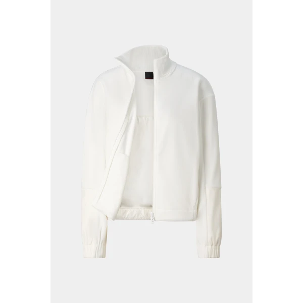 Bogner Lucy Fleece Jacket in Cream, view 2 | Jackets | Coveti