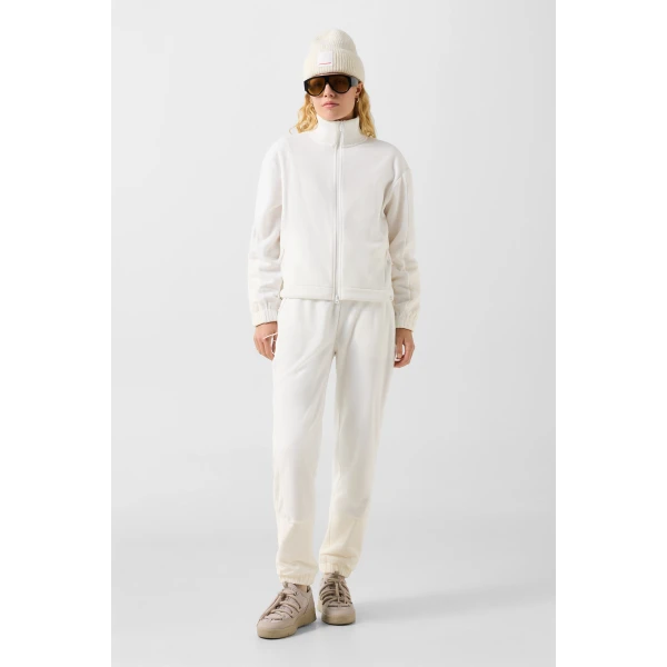 Bogner Lucy Fleece Jacket in Cream, view 6 | Jackets | Coveti