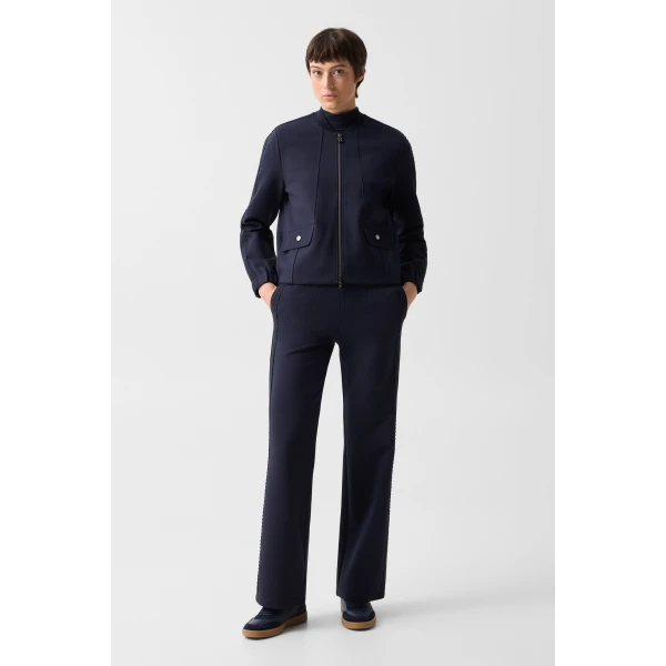 Bogner Luisa Jersey Jacket in Navy, view 6 | Hoodies | Coveti