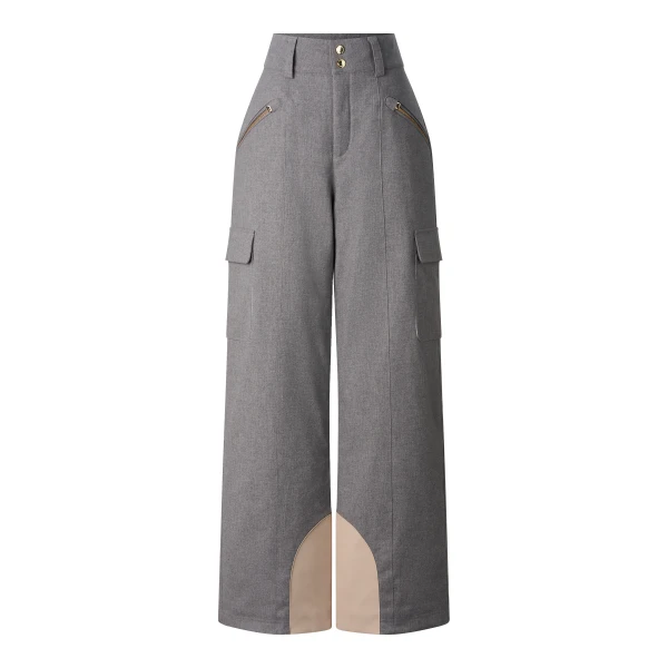 Bogner Lunia Flannel Ski Trousers in Grey | Pants | Coveti