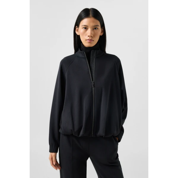 Bogner Maditha Jersey Jacket in Black, view 3 | Hoodies | Coveti