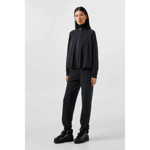 Bogner Maditha Jersey Jacket in Black, view 5 | Hoodies | Coveti