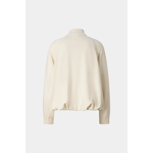 Bogner Maditha Jersey Jacket in Off White, view 2 | Hoodies | Coveti