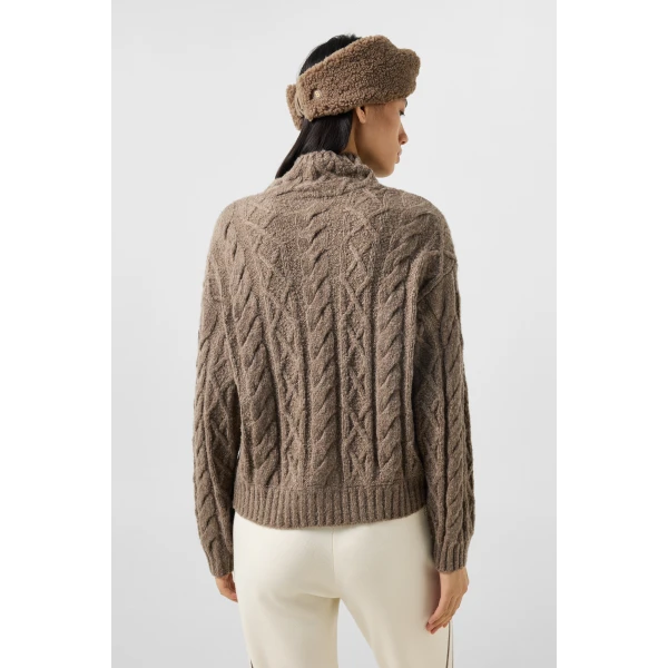 Bogner Malene Virgin Wool Jumper in Hazel, view 4 | Sweaters | Coveti