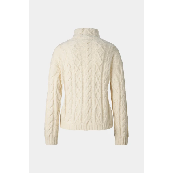 Bogner Malene Virgin Wool Jumper in Off White, view 2 | Sweaters | Coveti