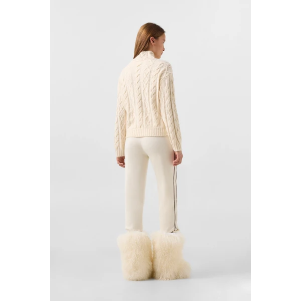 Bogner Malene Virgin Wool Jumper in Off White, view 4 | Sweaters | Coveti