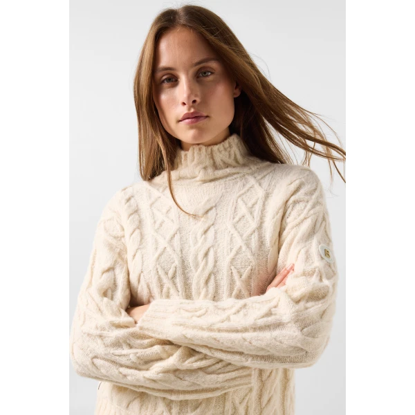 Bogner Malene Virgin Wool Jumper in Off White, view 6 | Sweaters | Coveti