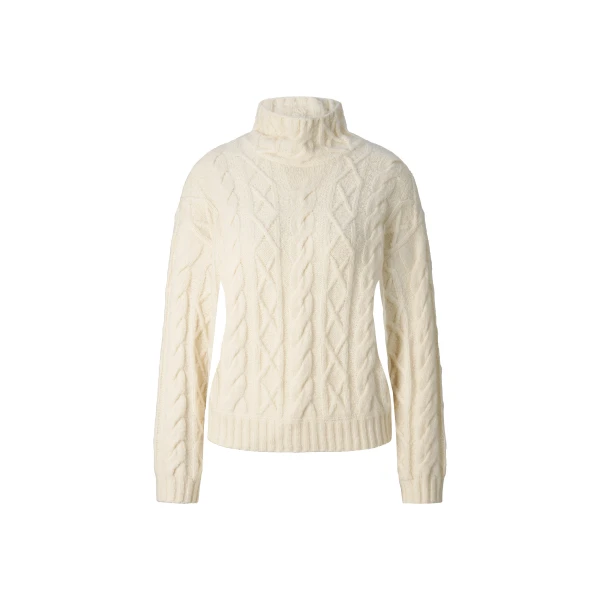 Bogner Malene Virgin Wool Jumper in Off White | Sweaters | Coveti