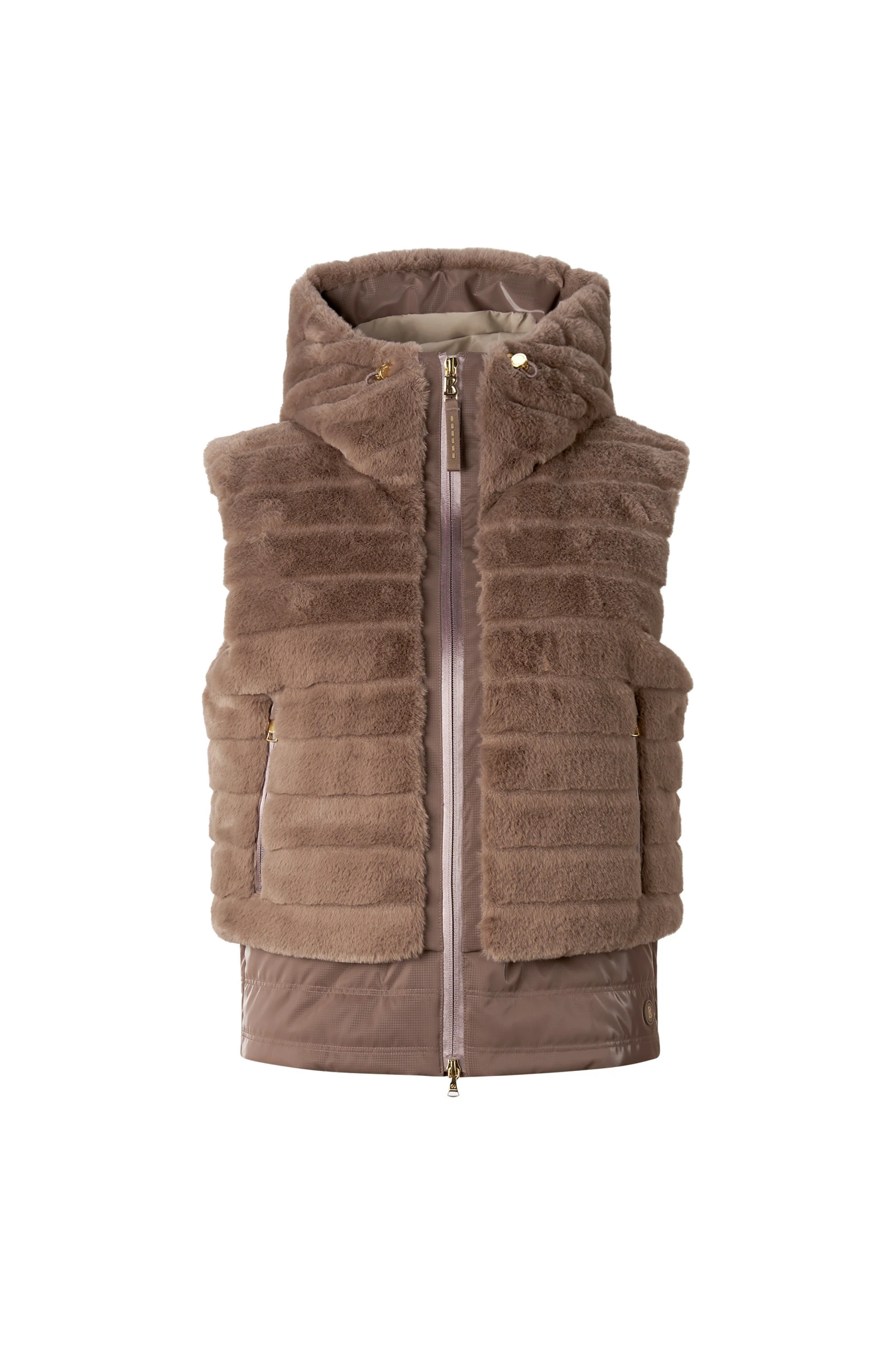 Bogner Manda Faux Fur Down Waistcoat in Hazel Bogner Manda Faux Fur Down Waistcoat in Hazel | Vests | Coveti