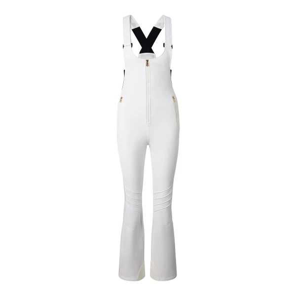 Bogner Mari Softshell Ski Dungarees in Off White | Pants | Coveti