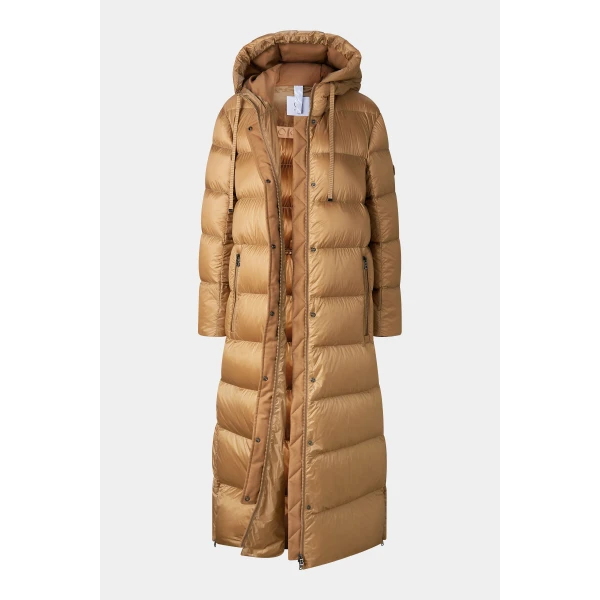 Bogner Maxie Down Coat in Camel, view 2 | Coats | Coveti