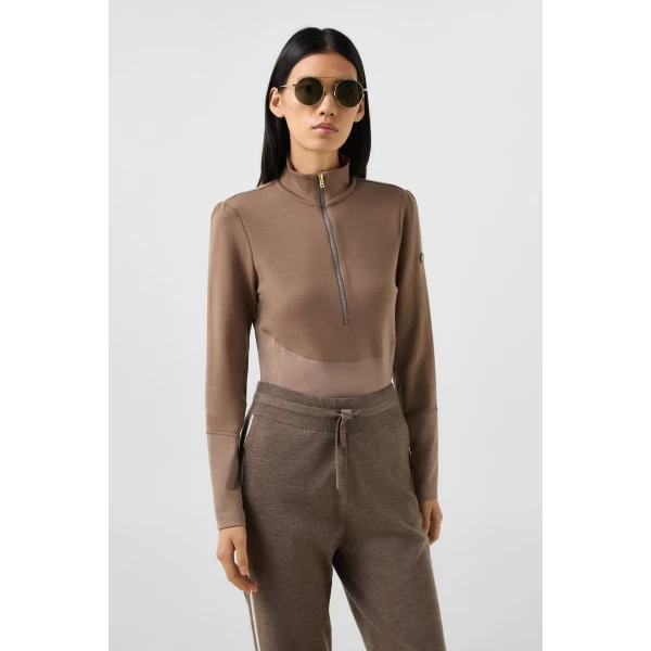 Bogner Melika First Layer in Hazel, view 3 | Long Sleeve | Coveti