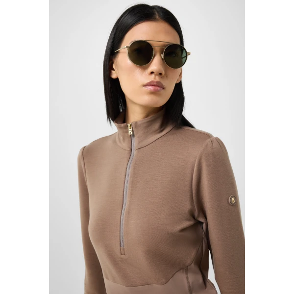 Bogner Melika First Layer in Hazel, view 6 | Long Sleeve | Coveti