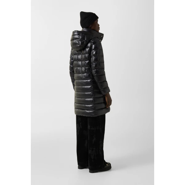 Bogner Meryl Down Coat in Black, view 5 | Coats | Coveti