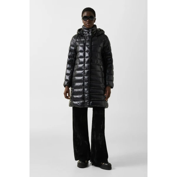 Bogner Meryl Down Coat in Black, view 6 | Coats | Coveti