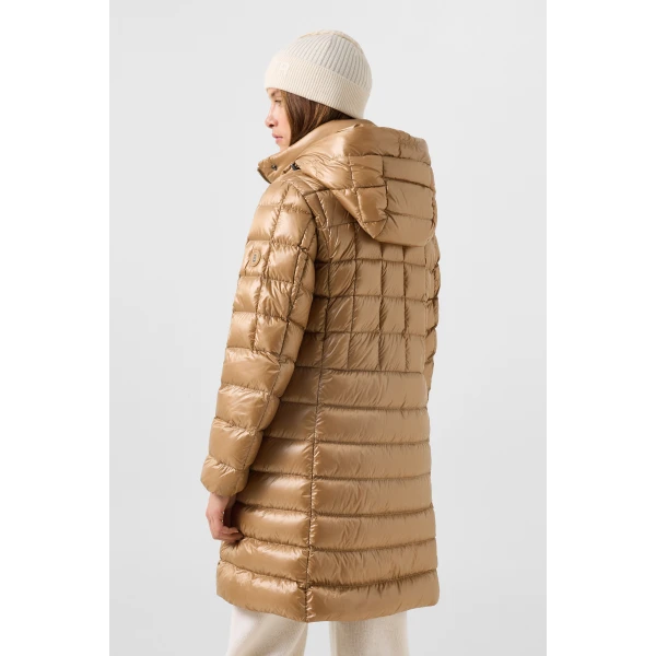 Bogner Meryl Down Coat in Camel, view 5 | Coats | Coveti