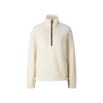 Bogner Mila Jersey Troyer in Off White | Hoodies | Coveti