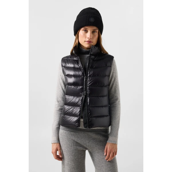 Bogner Milly Lightweight Down Vest in Black, view 4 | Vests | Coveti