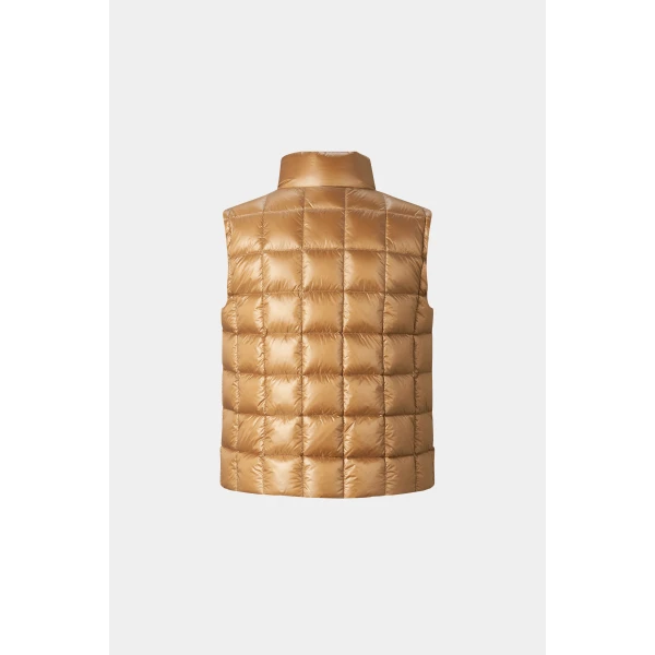 Bogner Milly Lightweight Down Vest in Camel, view 3 | Vests | Coveti