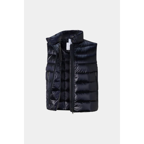 Bogner Milly Lightweight Down Vest in Navy, view 2 | Vests | Coveti