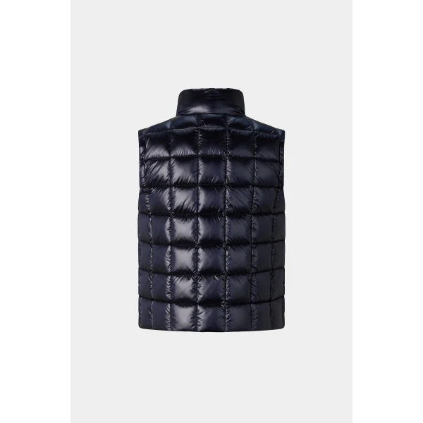 Bogner Milly Lightweight Down Vest in Navy, view 3 | Vests | Coveti