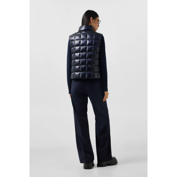 Bogner Milly Lightweight Down Vest in Navy, view 5 | Vests | Coveti